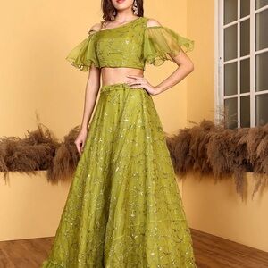 Green Lehenga Choli